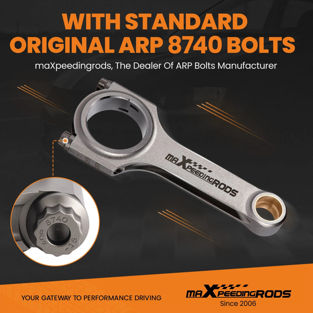8x 4340 Connecting Rods ARP 8740 for Chevy Small Block SBC (6.100" 2.225" .945")