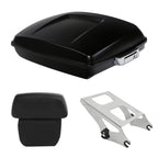 Trunk Backrest Mount Rack for Harley Touring (2014–2026) Black Denim