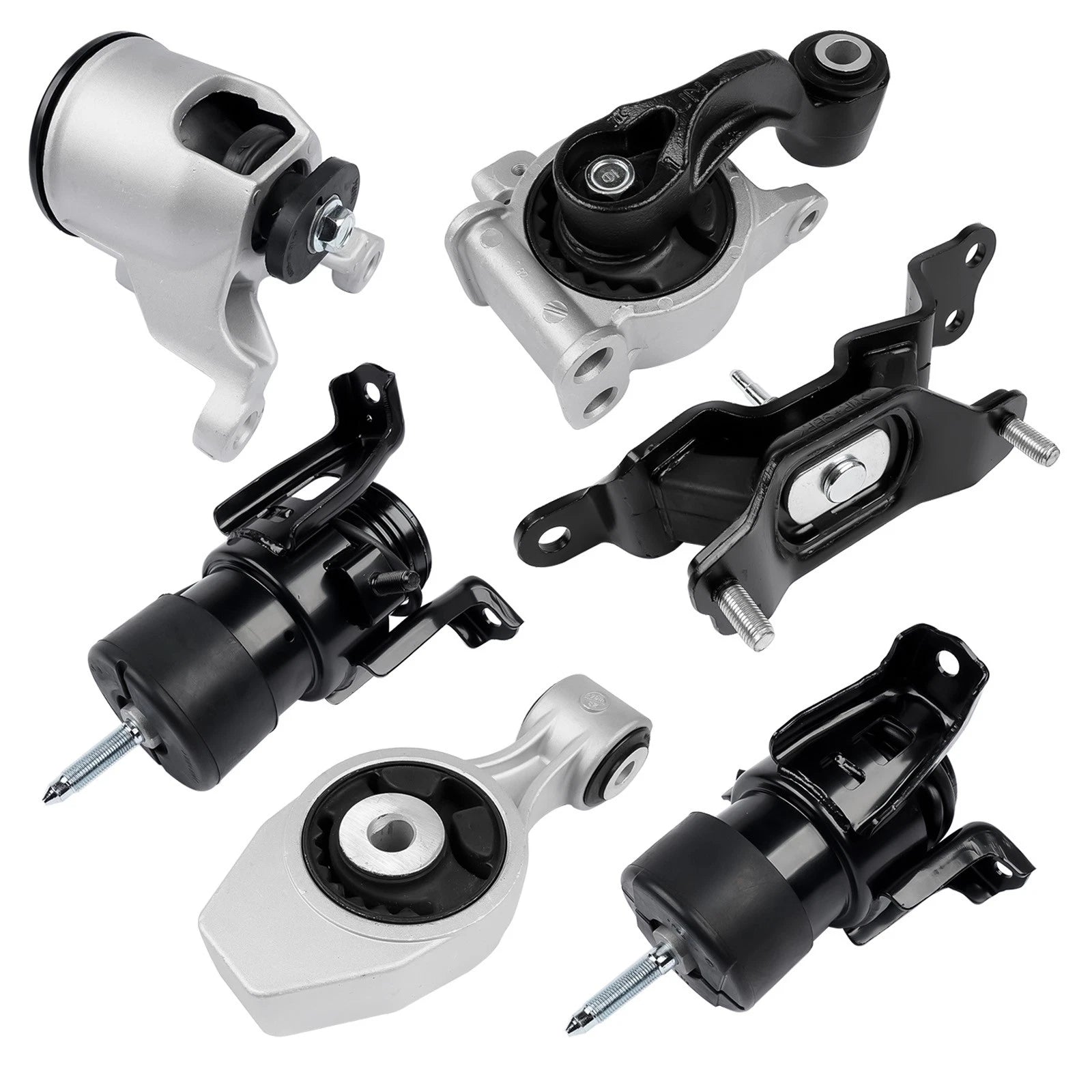 Set of 6 Motor & Trans Mounts for Infiniti JX35, Nissan Pathfinder (2013–2016)