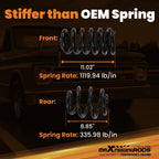 Drop Lowering C Notch Kit with Shocks for Chevy C10 GMC C15 (1963-1972)