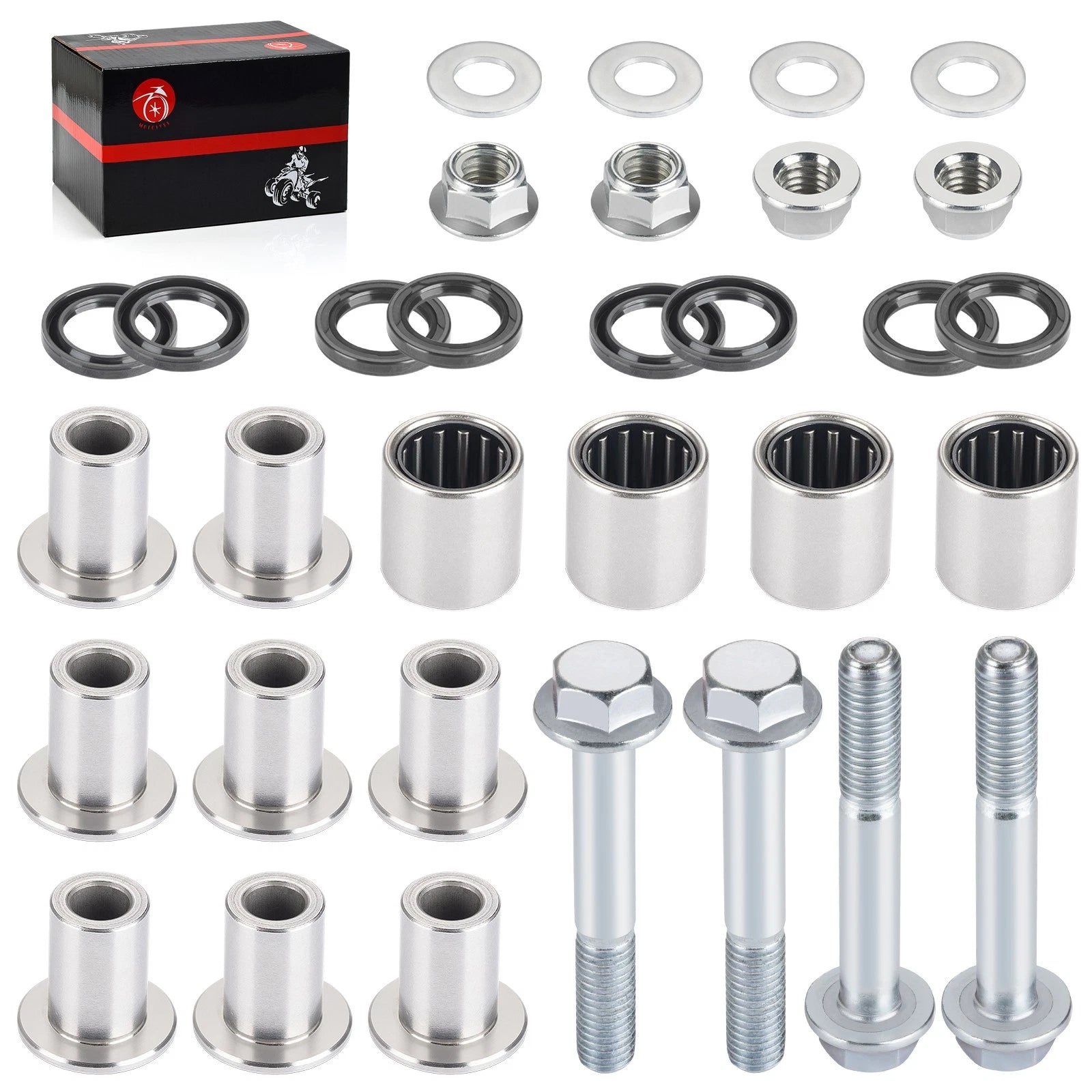 Upper Front A Arm Bushing Bearing w/ Bolt for Suzuki Quadsport LTZ400 (2003–2014)