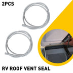 2PC RV Roof Vent Seal for Camper Vent Fan (51" TPE Rubber Gasket)