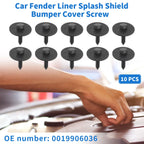 10 Pcs Fender Liner Splash Shield Bumper Cover Screw for Mercedes-Benz A220 (2019–2023)