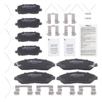 8pcs Brake Pads Set for Honda Ridgeline (2017–2025) Pilot (2016–2022)