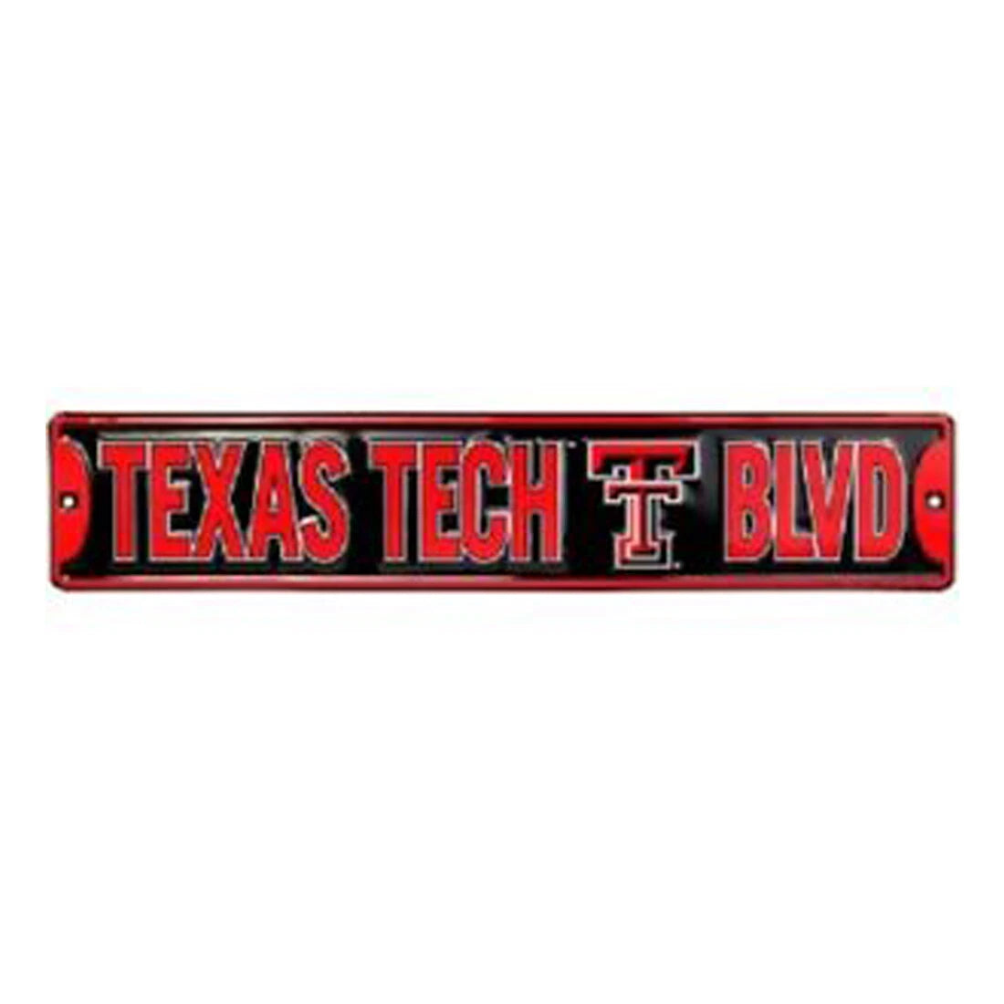 Texas Tech Red Raiders Metal Street Sign 24" x 5"