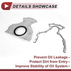 Set of 1 Crankshaft Oil Seal with Flange for GMC Chevy 4.8 5.3 6.0 (No.12633579)