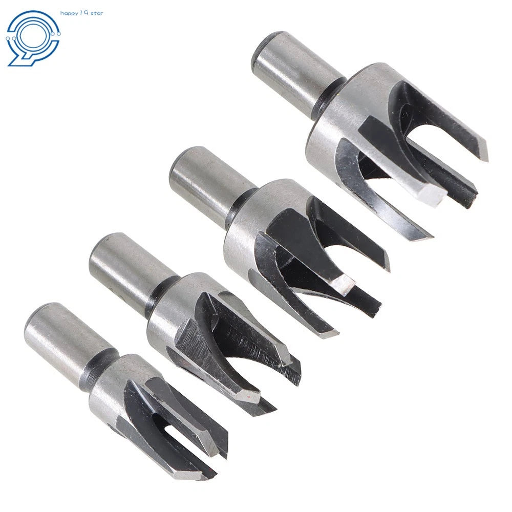 8 Pcs Wood Plug Hole Cutter Dowel Maker Drill Bit Set