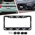 Gothic Novelty Black Bat License Plate Frame for Universal US Vehicles