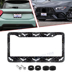 Gothic Novelty Black Bat License Plate Frame for Universal US Vehicles