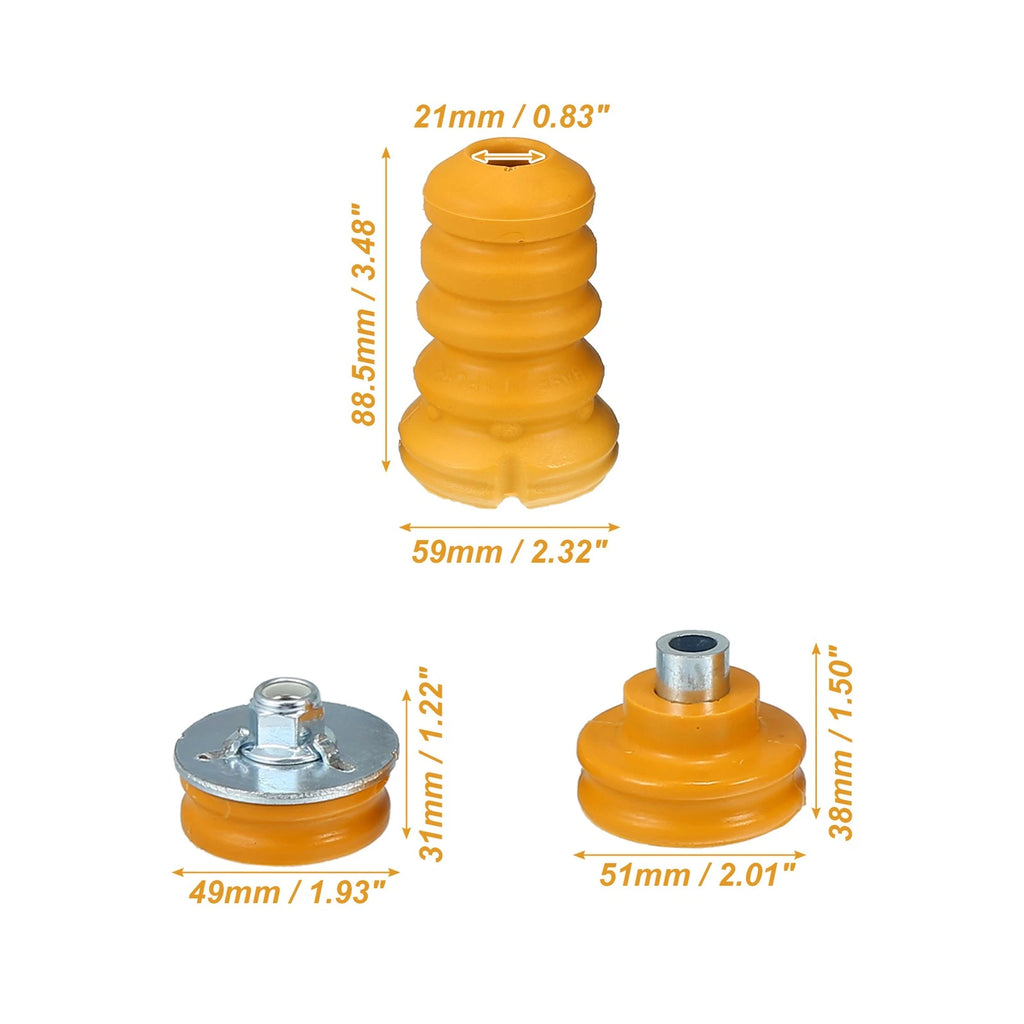 Set of 2 Rear Upper Lower Bumpers Shock Mounts No. 33506767010 for BMW E82 128i