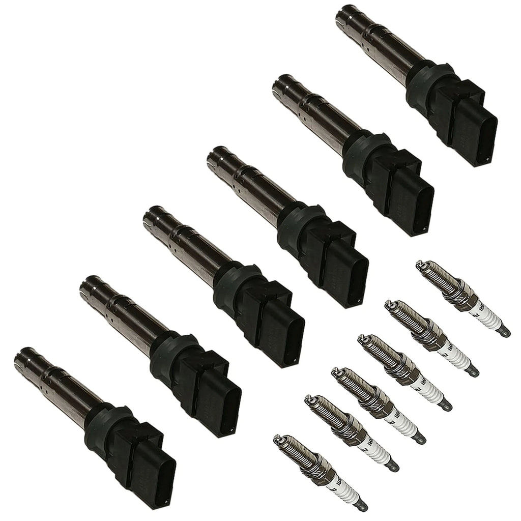 6X Ignition Coil & Iridium Spark Plug for Volkswagen Passat Atlas (2018–2023)