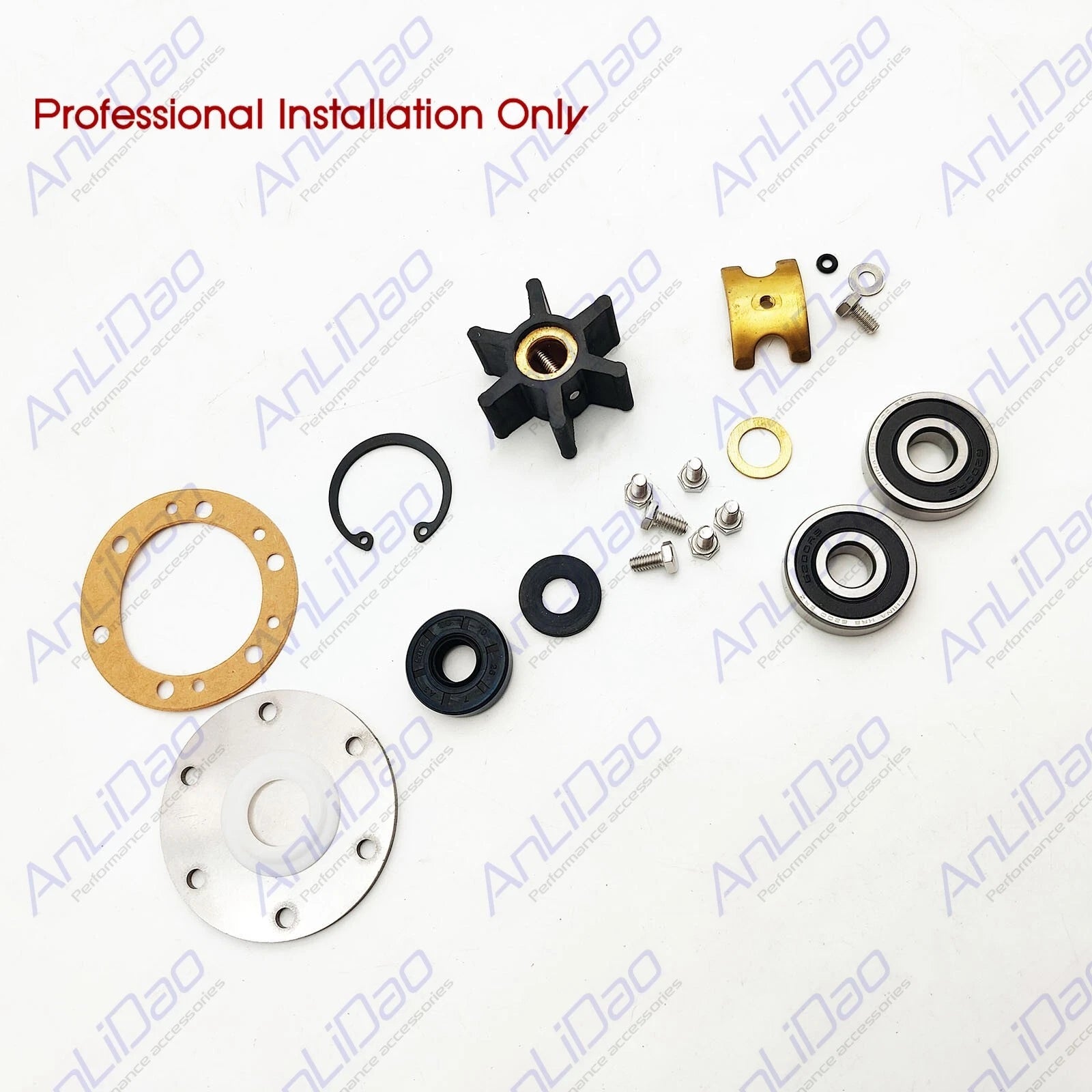 Rebuild Kit for Yanmar Marine Sea Water Pump (124070-42000, 42001, 42002)