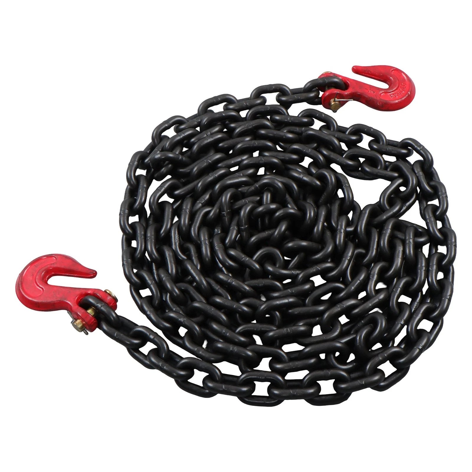 Set of 2 Steel Chains with Hooks for Transportation (12000 lbs Load)