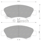 Front Disc Brake Pad Set for Honda Civic EG EH (1991-1995)
