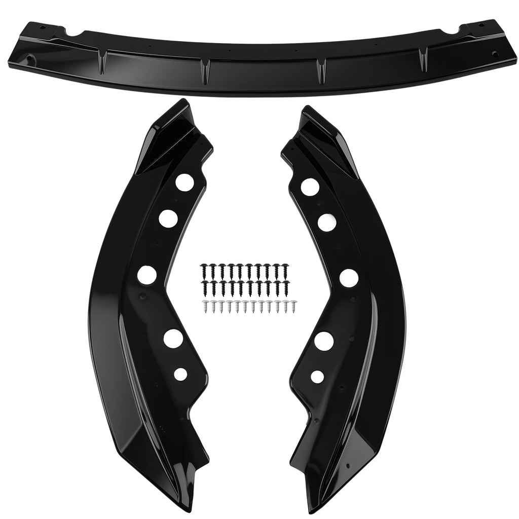 Front Bumper Lip for BMW 3 Series G20 G28 (2019–2022) M Sport Glossy Black