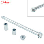 M15x 240mm + 2 Spacers Front Rear Axle for 125cc 140cc Quad Dirt Bike