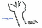 Dual Exhaust Kit for Chevy GMC 1500 (1996–1999) - All-Stainless, Rolled Tip