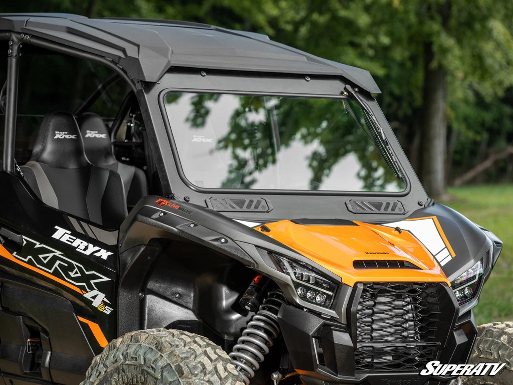 SuperATV Glass Windshield for Kawasaki Teryx KRX 1000 (2020–2023)