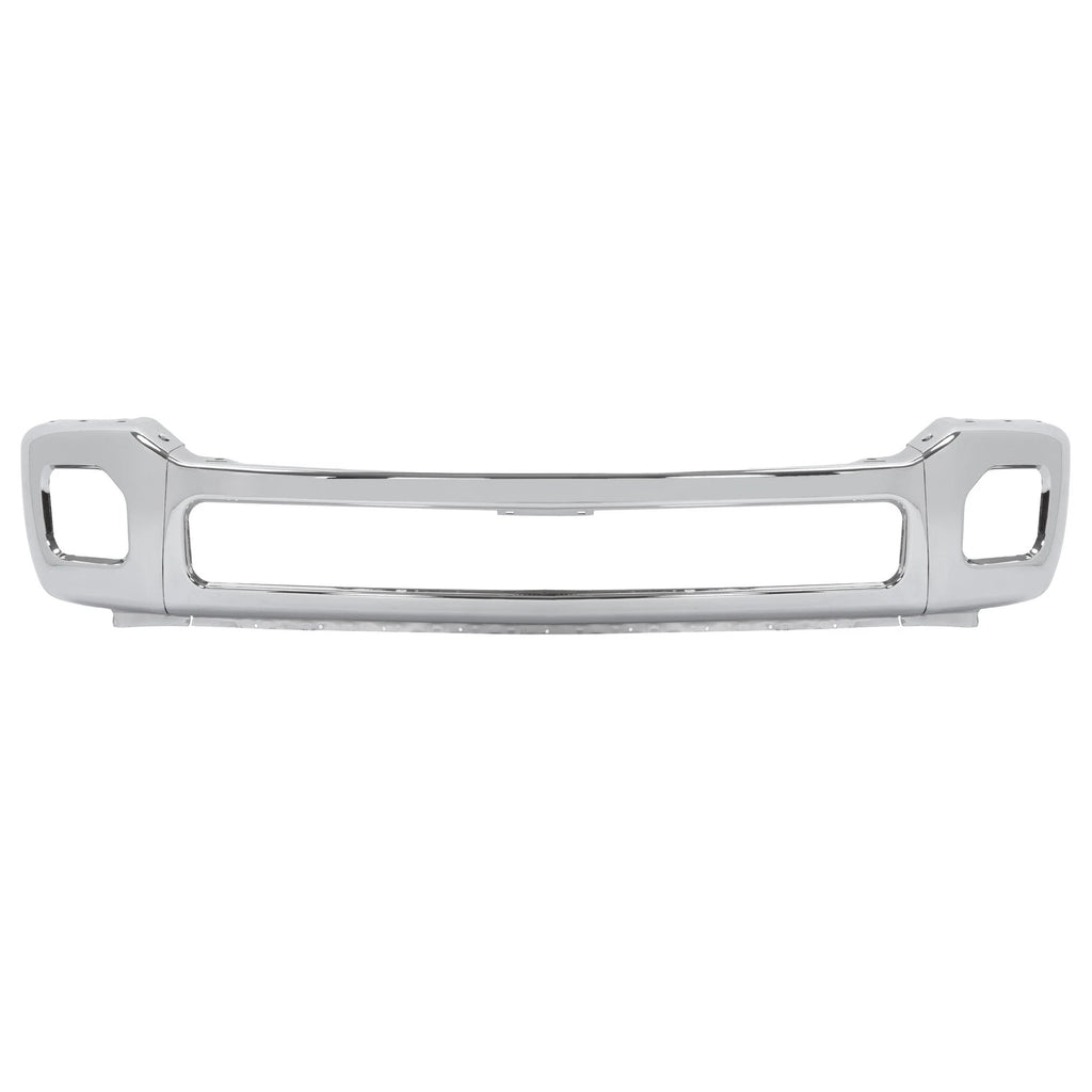 Chrome Front Bumper for Ford F250 F350 Super Duty (2011–2016) w/ Fog Light Hole