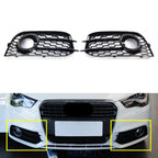 Fog Lamp Grill Cover for Audi A1 8X (2010–2014) Pair Gloss Black