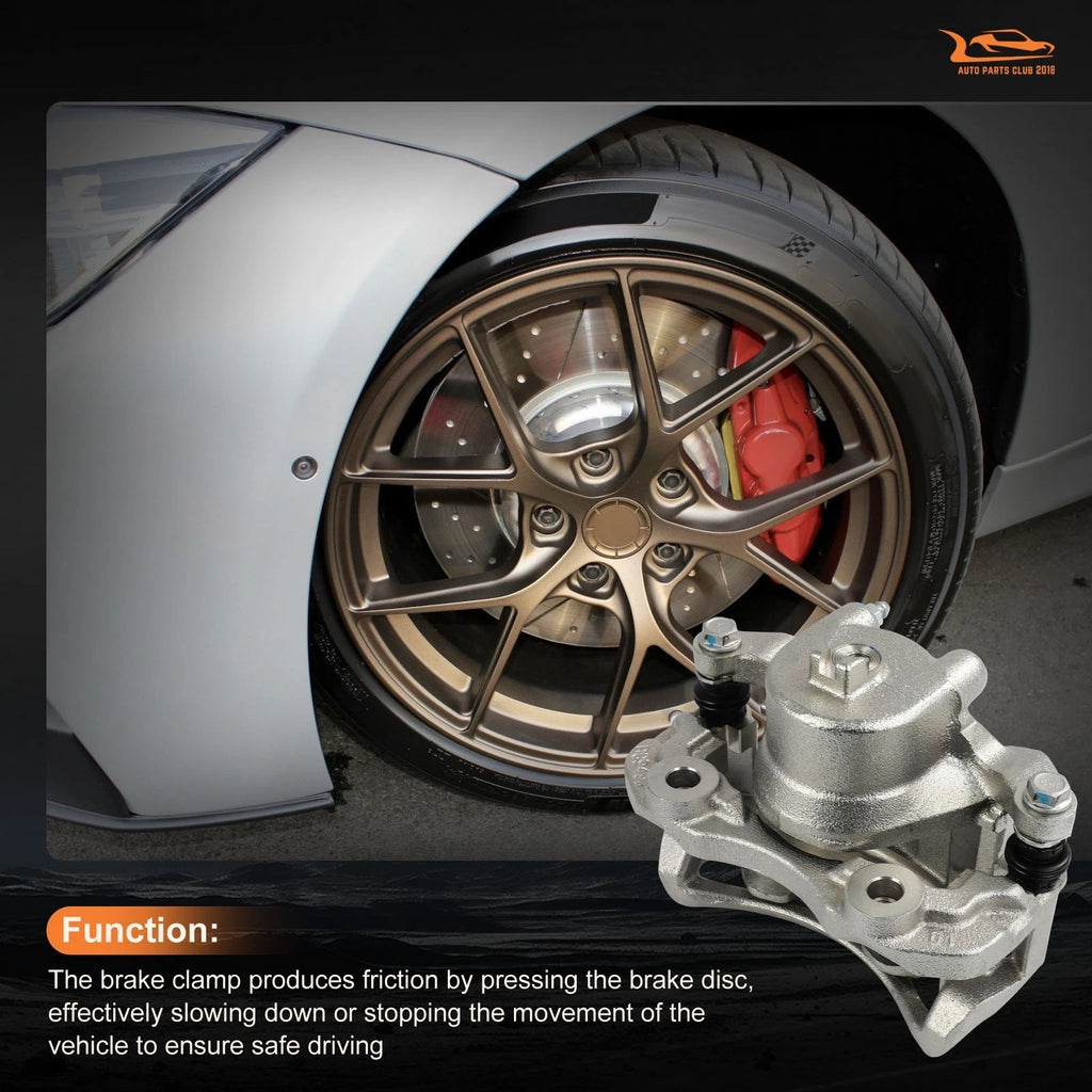 Front Pair Brake Calipers w/Bracket for Nissan Sentra (2000–2006)