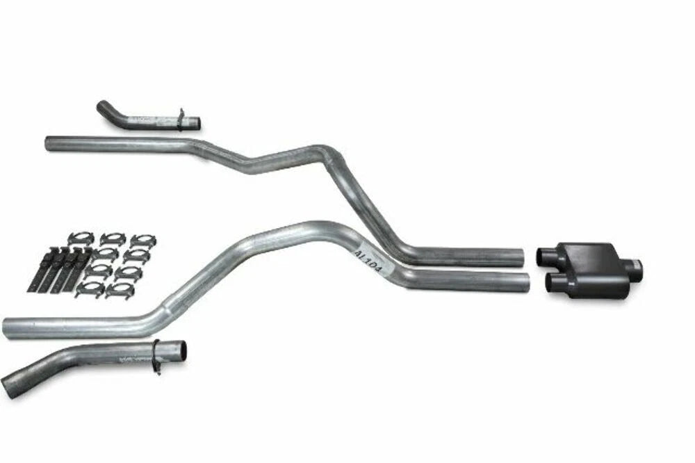 2.5" Dual Exhaust Kit for Chevy GMC 1500 (2019–2025) 1 Chamber Muffler