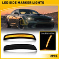 LED Marker Side Lights for Dodge Charger (2015–Present) - Smoked Amber