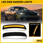 LED Marker Side Lights for Dodge Charger (2015–Present) - Smoked Amber