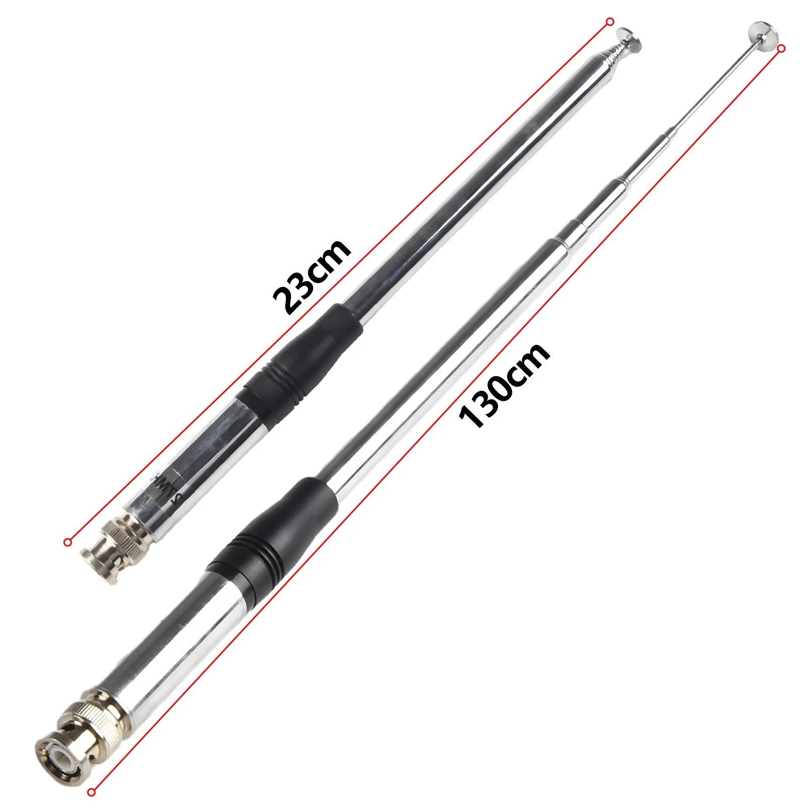 Telescoping Rod Antenna for CB Handheld Radios (27MHz, 9-51 Inch Length)