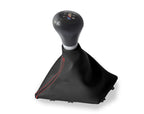 Leather Manual Shift Boot Cover for BMW F30 F31 F32 F33 (2014–2019) Red Stitch