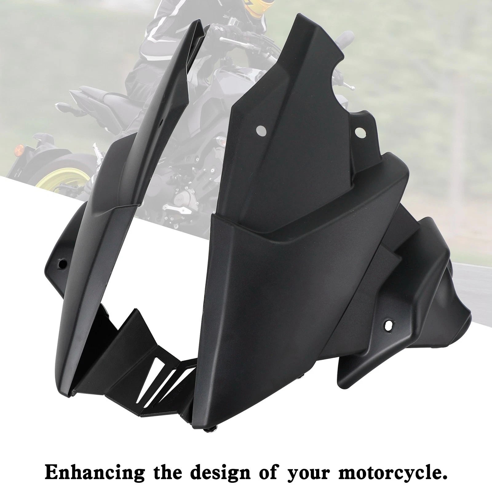 Ermax Belly Pan Lower Engine Side Fairing for Yamaha MT-09/SP (2021–2023) Black
