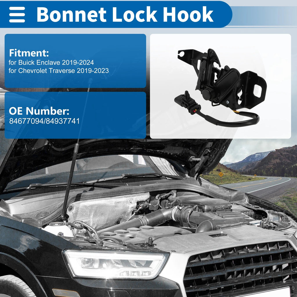 Hood Latch Assembly for Buick Enclave (2019–2024) No. 84677094/84937741