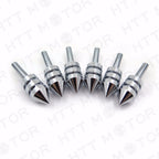 Chrome Spiked Bolt Kit with Well Nuts & Washers for Motorcycle
