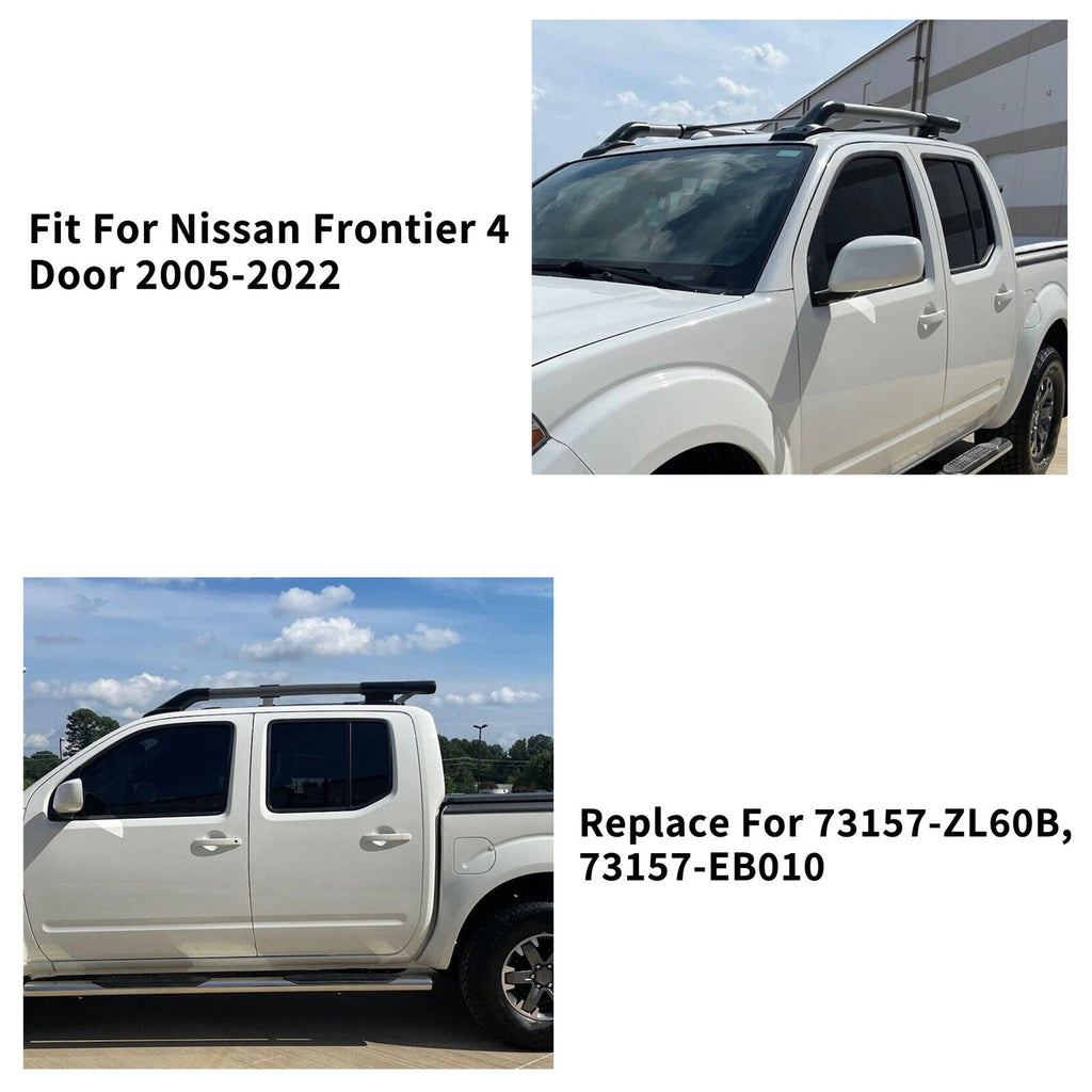 Roof Rack Rail Luggage Carrier for Nissan Frontier (2005–2022) Aluminum
