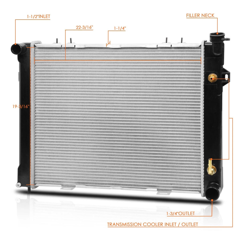 OE Style Aluminum Core Radiator for Jeep Grand Cherokee (1993–1997) DPI-1394