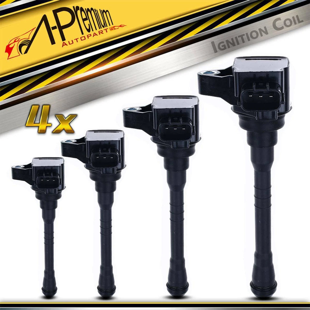 Set of 4 Ignition Coils for Nissan Titan (2017–2024) NV2500 NV3500 (2016–2021)