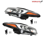 Headlight Halogen for Kia Forte Sedan (2017–2018) with Bulbs