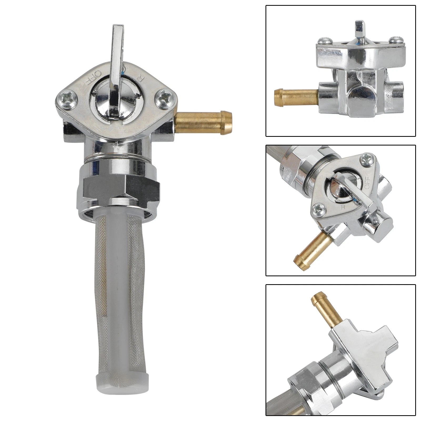 Gas Tank Fuel Cock Valve Petcock for Harley XL883 XL1200 Sportster (1991–1994)