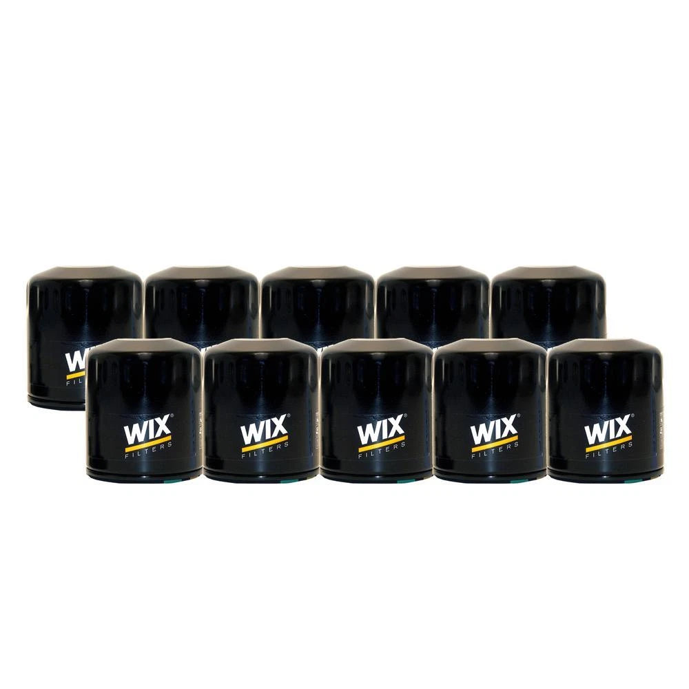 Set of 10 Wix 51042 Engine Oil Filter Kit for (Spin-On)
