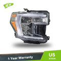 Halogen Headlight w/ DRL Clear Lens for GMC Sierra 1500 (2019–2021) Right Side