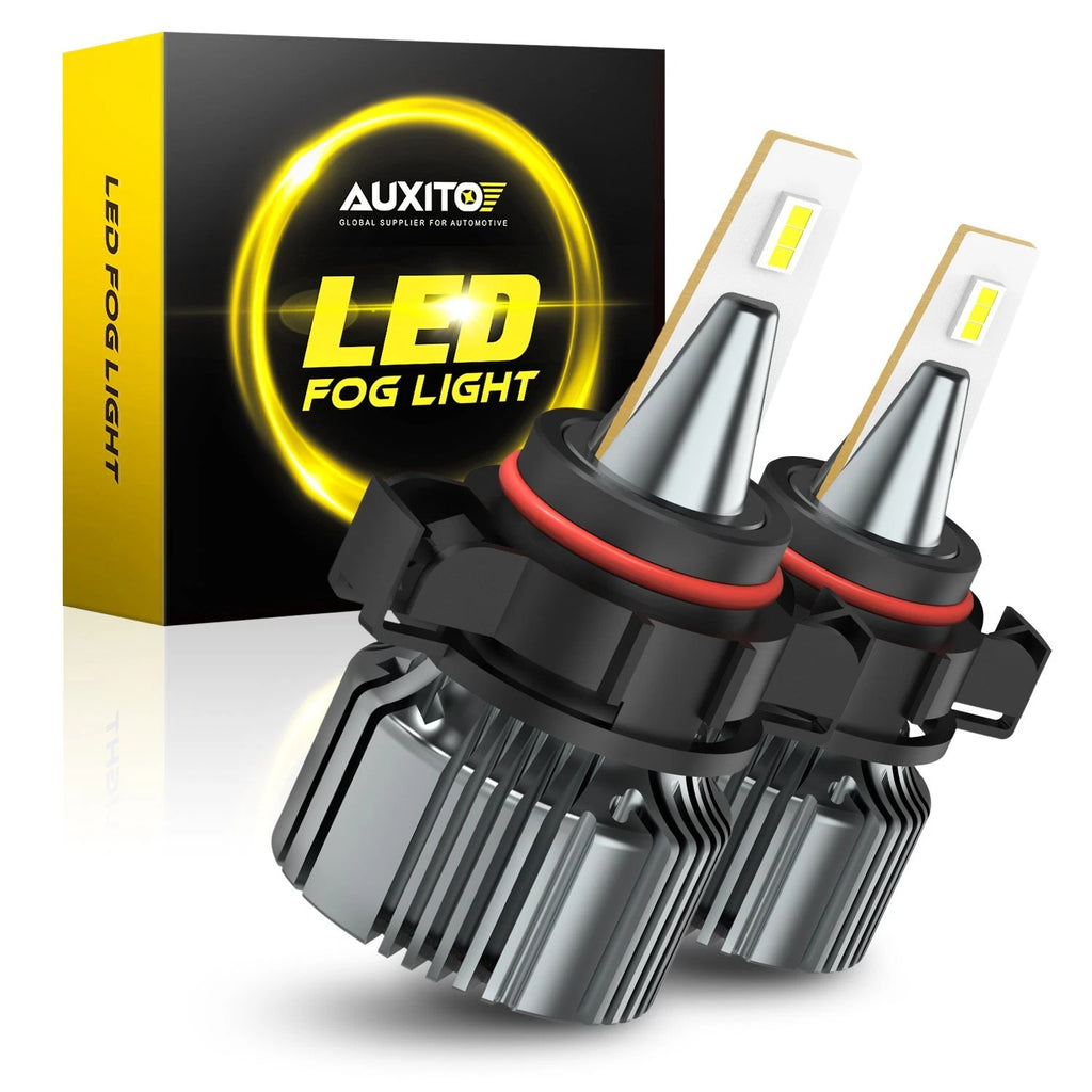 AUXITO 5202 H16 LED Fog Bulbs 6500K White for GMC Sierra 1500 (2008–2015)