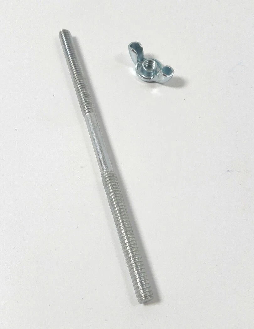 Threaded Rod and Wing Nut Hold Down Chrome for Air Cleaner (1/4-20)