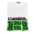 155pcs Green Aluminum Fairing Bolts Kit M5 M6 for Yamaha YZF R1 R6 (1998–2021)