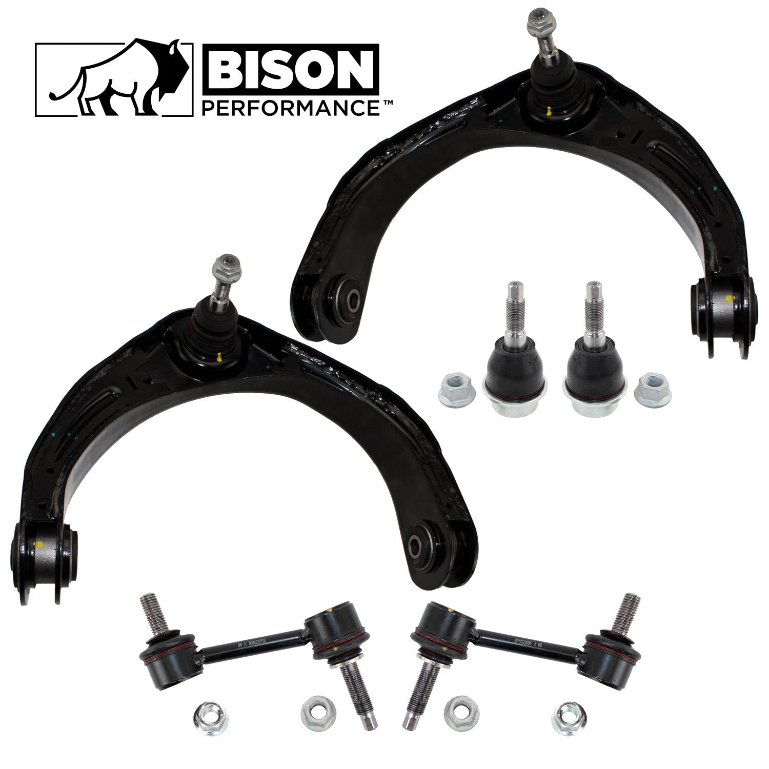 6pc Front Upper Control Arm Sway Bar Ball Joint Kit for Dodge