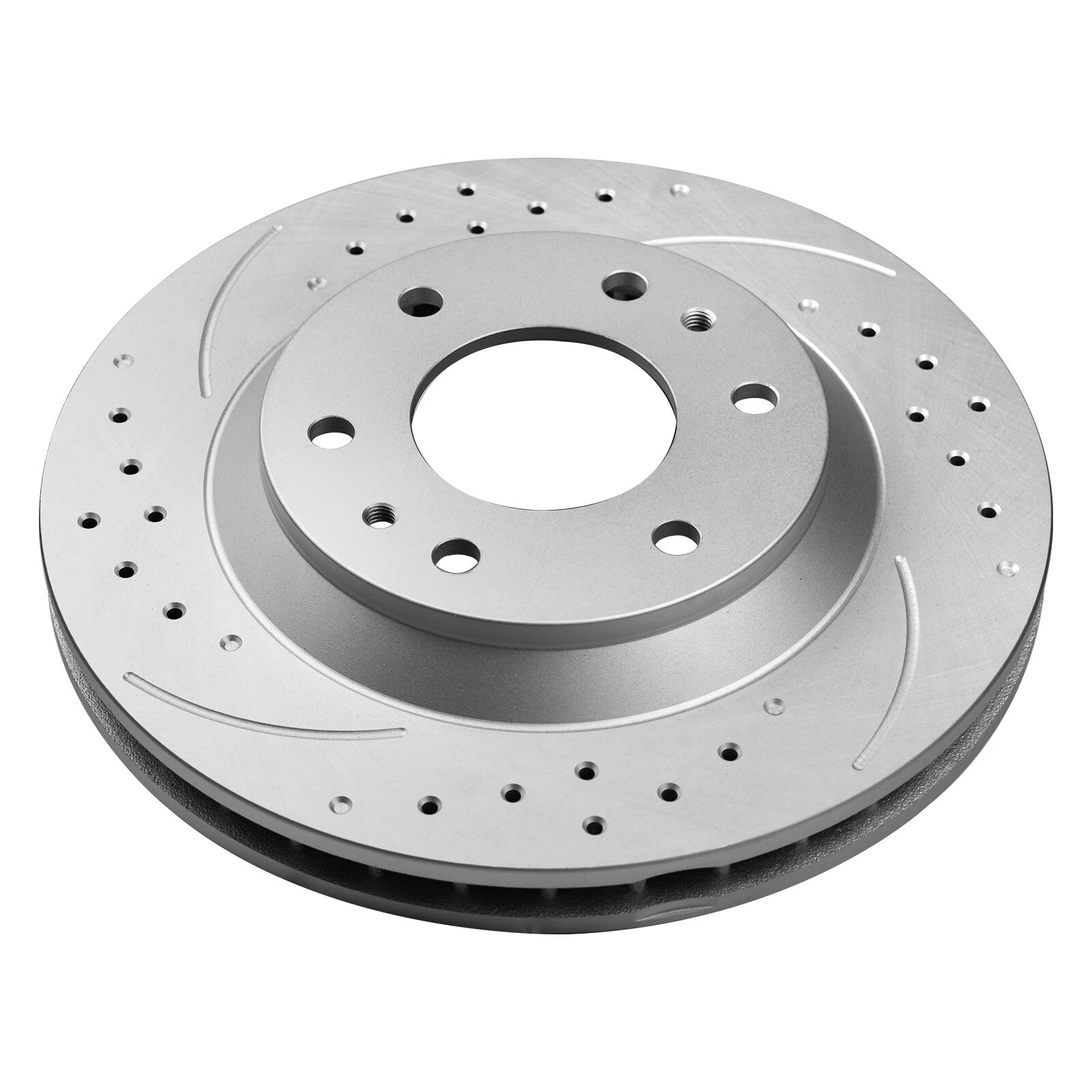 Set of 2 Front Drilled Rotors + Brake Pads for GMC Envoy, Chevy Trailblazer (2002–2009)