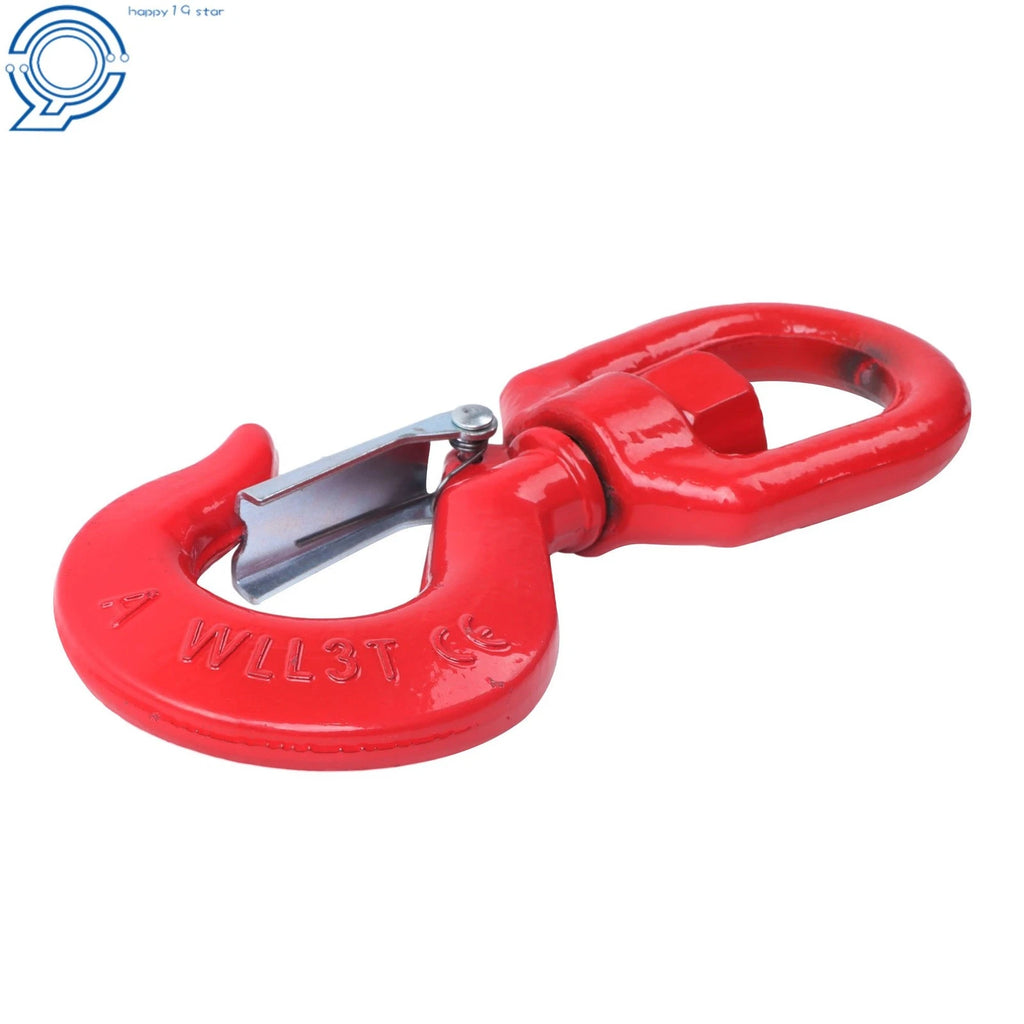 3 Ton Swivel Lifting Hook 5/8" with Safety Latch for Heavy Duty Use