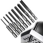 Hex Shank Metric Tap Drill Bits Set of 5 (2.5mm to 12mm) for DIY Projects