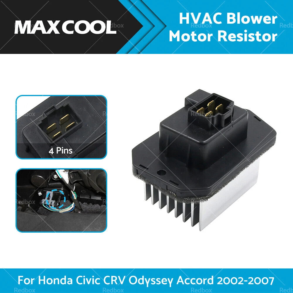 Blower Motor Heater Fan Resistor for Honda Civic CR-V Odyssey Accord (2001–2011)