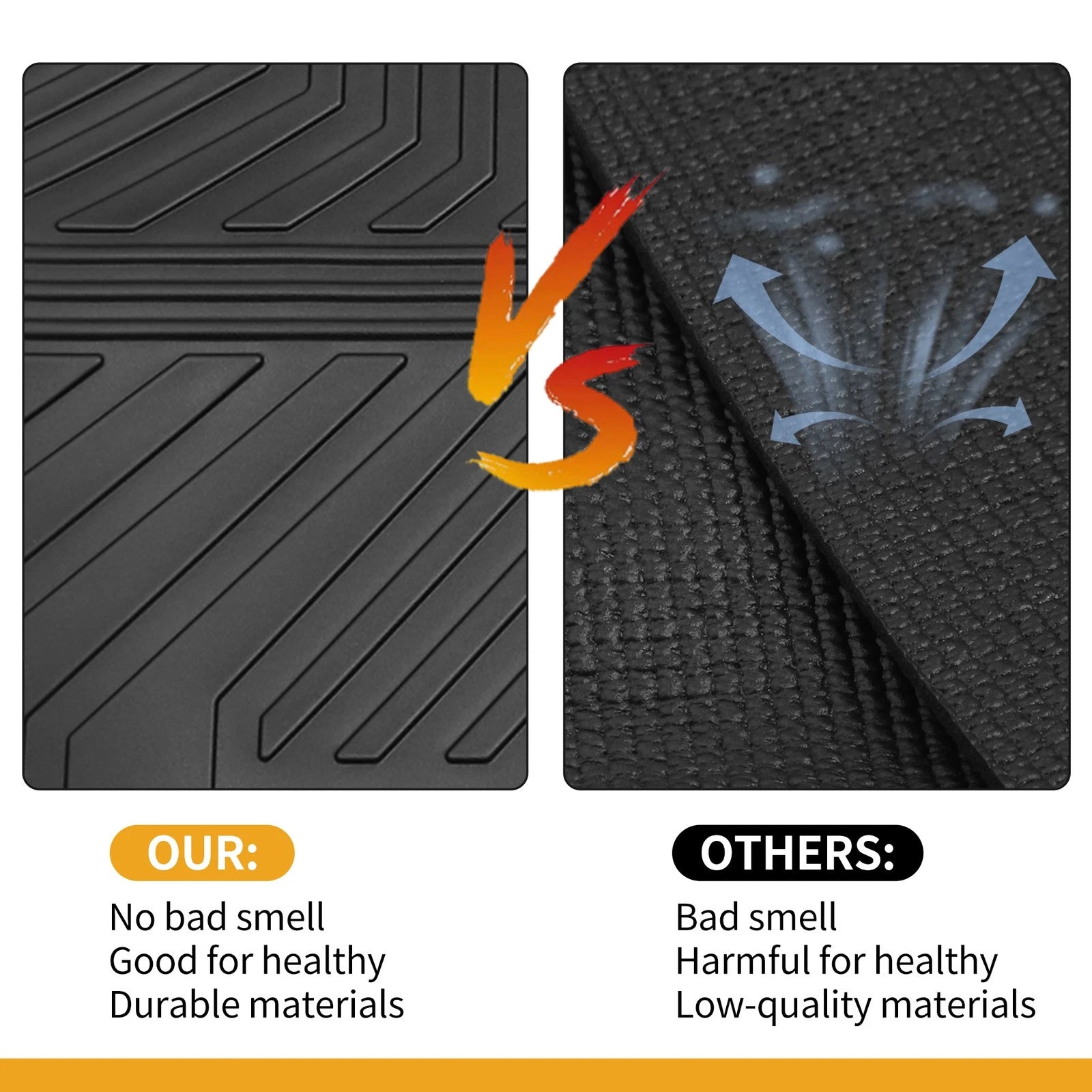 Cargo Liner Rear Trunk Mat for Honda Civic (2022–2024) TPE Irregular Stripes