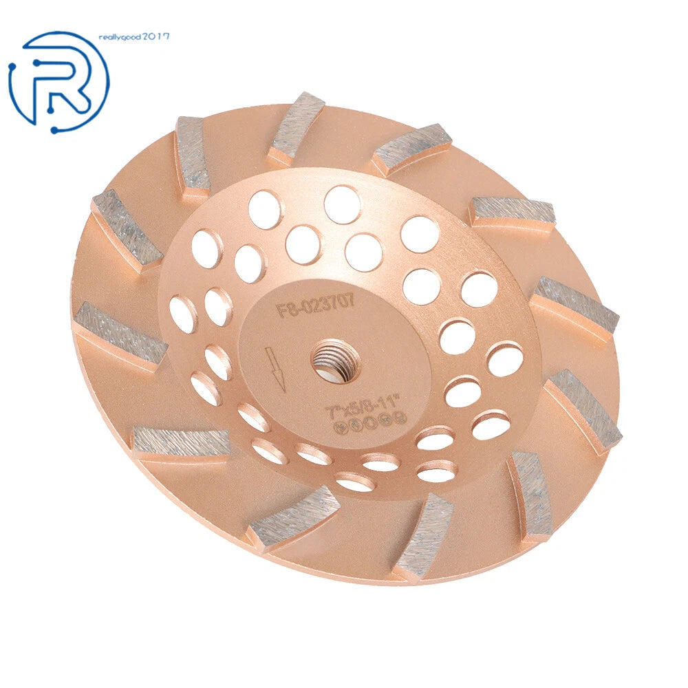7" Turbo Diamond Grinding Wheels for Universal Use (30/40 Grit)